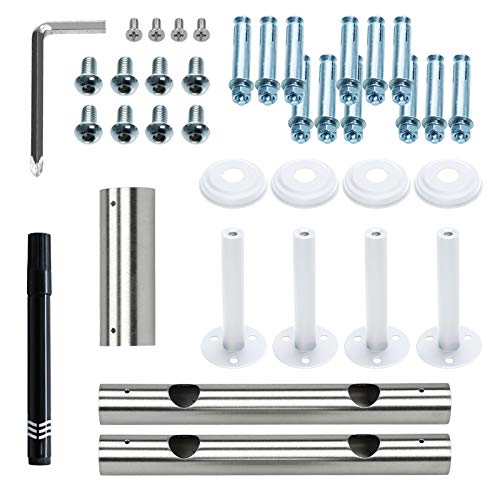 Barandilla De Balcón Estilo Francés - Acero Antracita 90x156cm (kit De Montaje Incluido)