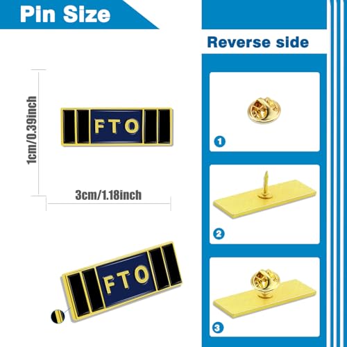 Image of 10 /20 /50 /100 /Pcs Field Training Officer FTO Police lapel Pins Bulk Badge Insignia Citation Merit Award Commendation Bar Pin Buttons Souvenir