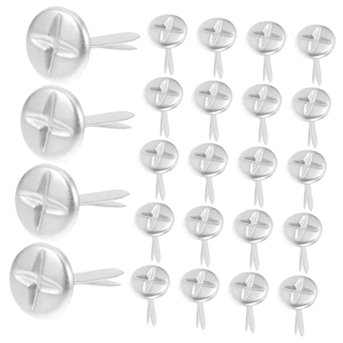DOITOOL Paper Craft Brad Fasteners 100pcs Two-legged Pin Nails Metal Brad Nails for Children's Diy
