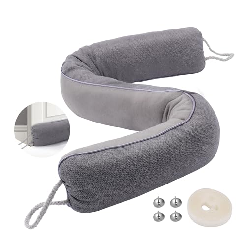 Under Door Draft Stopper, 36' Weighted Door Draft...