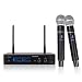 Sound Town SWM10-U2HH Professional Dual-Channel UHF Wireless Microphone System with 2 Handheld Mics, for Church, Business Meeting, Outdoor Wedding and Karaoke