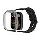 kwmobile Ersatzarmband mit Eckenschutz Hülle kompatibel mit Xiaomi kwmobile Armband - Kantenschutz-Schutzhülle und Ersatzband aus Silikon und Kunststoff - Schwarz