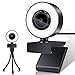 Price comparison product image GUUKIN 1080P HD Webcam Built-in Adjustable Ring Light with Microphone Advanced Autofocus streaming Web Camera for Xbox Gamer Facebook YouTube Streamer