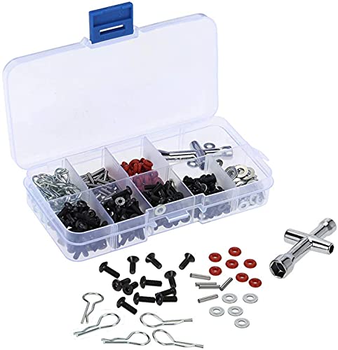 Spezieller Reparatur-Werkzeug- und Schraubenkasten, kompatibel mit HSP Redcat Traxxas CC01 Axial SCX10 HPI 1/10 RC Car Truck (240/Lot) Cover