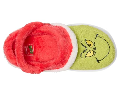 Crocs Unisex-Child Classic The Grinch Lined Clogs, Fuzzy Holiday Slippers, The Grinch, 6 Big Kid by Crocs - Used condition - Image 2
