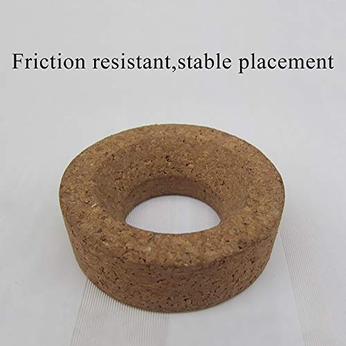 LabZhang 2Pcs 4.3\" Diam. Lab Flask Support Cork Stand 110mm for 250-2000mL Flasks,Laboratory Flask Cork Stand Mat Ring Holder for Round Bottom Flask