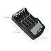 Tenergy TN456 Intelligent Universal Battery Charger with 4 Slots, LCD Display, USB Output, Power Adapter, Rechargeable Battery Charger for Li-ion/NiMH/NiCD Rechargeable Batteries