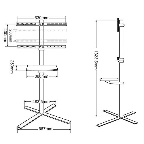 Soporte universal para TV de piso para pantallas 32-60 pulg miniatura 2