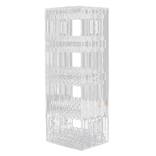 Preisvergleich Produktbild Danigrefinb Schmuckkästchen und Organizer, transparent, für Ohrringe und Halsketten, faltbar, Schmuckregal, Schmuckständer, Plastik, durchsichtig, 4