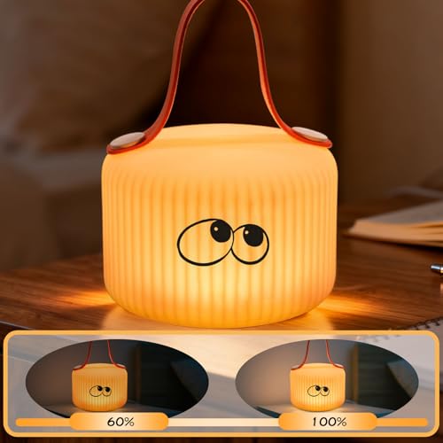 Image of Cute Lantern Night Lights for Children, Rechargeable Soft Light, Nursery Lamp, Bedrooms, Desks, and Lovely Gifts for Boys and Girls