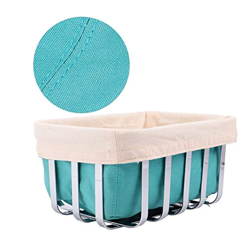 Cabilock Cesta de pão, arame de metal, cesta de cozinha para servir alimentos, cesto de bagagem, ces