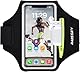 HAISSKY Handy Schweißfest Sportarmband Mit Kopfhörer Tasche für iPhone 16 15 14 13 Pro Max/iPhone 11/11 Pro/XR/XS/X/8 Plus/7 Plus/8/7/6s,Huawei P20/P30 Pro/Mate 20 Xiaomi,LG Mit Kabelfach/Kartenhalter