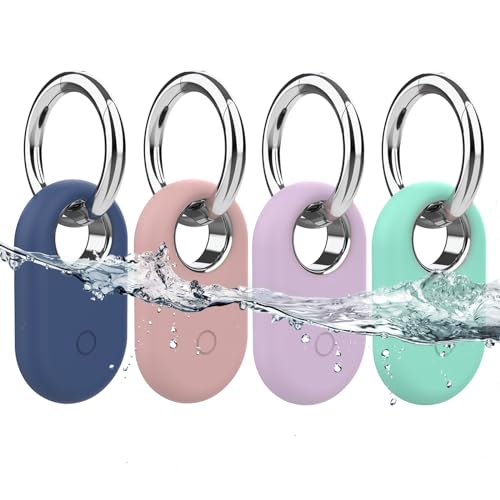 Frylaa SmartTag2ホルダーケース Samsung Galaxy SmartTag2用 4個パック 紛失防止シリコンフル保護ケース キーチェーン付き マルチカラー（Amazon）
