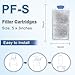 driamor 10 Pack PF-S Fish Tank Filter Cartridges Compatible with PF10 Power Filters Small Fish Tank Filters Cartridge Thickened Cotton with Zeolite Aquarium Filter Cartridge Replacement