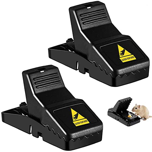 HASTHIP 2Pcs Rat Traps House Garden Patio Reusable Mouse Traps for Mice Rats Chipmunks Squirrels Hamsters and Other Rodents Quickly Slam Rat Killer
