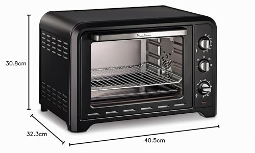 Miniatura 7 de Moulinex Optimo Ox4848 - Horno De Convección De 39 L De 6 Modos De Cocción Con Termostato De Hasta 240 Y Temporizador Hasta 120 Minutos, Bandeja De Horneado Y Rejillas Reversibles, Color Negro