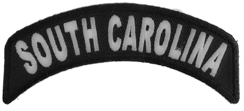South Carolina Patch - 4x1.75 inch. Embroidered Iron on Patch