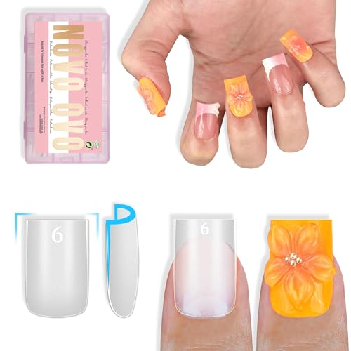 NOVO OVO Sharp Square Short Nail Tips