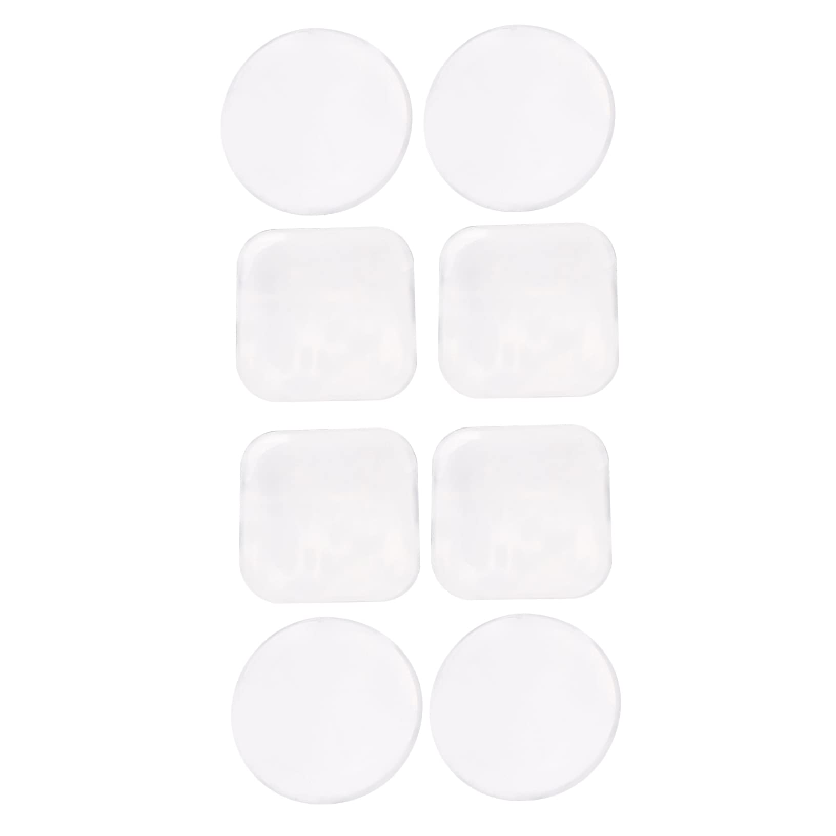 IWOWHERO Silicone Lash Pads Set 8pcs Eyelash Holder Pallets for Comfortable Lash Application