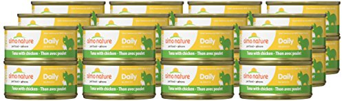 Almo Nature Daily Tuna With Chicken Grain Free Additive Free, Adult Cat Canned Wet Food Shredded (1604) #TOP2