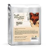 Light Mountain Henna Hair Color & Conditioner – Red Hair Dye, Organic Henna Leaf Powder and Botanicals, Chemical-Free, Semi-Permanent Hair Color + 4 Hair Clips