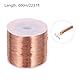 QUARKZMAN 0,2 mm Magnetdraht 680 m/2231 ft emaillierter Kupferdraht emaillierter Magnetwicklungsdraht Spule 200 g 155 °C für Transformatoren und Induktoren