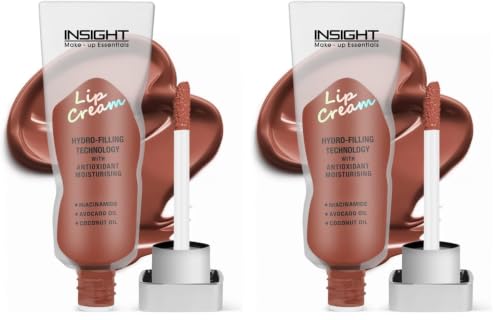 Image of INSIGHT Lip Cream - Freyja| Long Lasting | Easy to Wear | Non-Sticky & Transferproof | Liquid Matte Formula | 16 Hr Wear | Infused with Avocado, Coconut Oil & Niacinamide - 5g (Pack of 2)