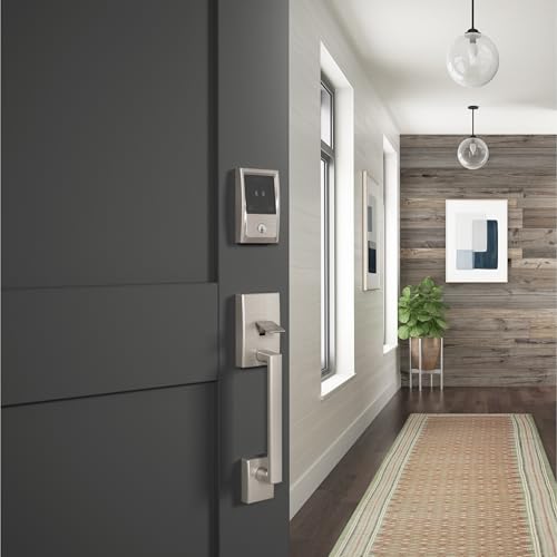 Image of Schlage Encode Plus Smart Wi-Fi Lock for Front Door, Keyless Entry Deadbolt, Unlock with Apple Watch, Built-in WiFi and App Control, Easy Install, Alexa & Apple HomeKit Compatible, Satin Nickel
