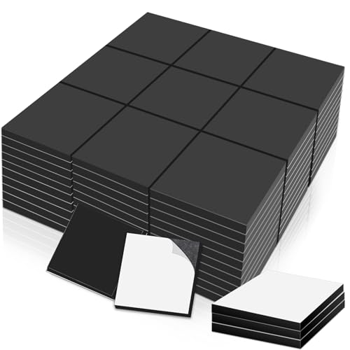 Placas magnéticas Autoadhesivas, 150 Piezas de imanes de 20x20x2 mm, imanes Adhesivos Cuadrados Fuertes autoadhesivos para Pizarra magnética, Mini imanes, película magnética para Pizarra Blanca