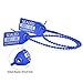LeadSeals 500 Blue Plastic Barcode Seals, Numberd Plastic Tamper Seals Security Tags, Pull-Tite Safety Zip Ties, Tamper Proof Tags Plasic Locks for Fire Extinguishers