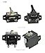 Bracket for Panel Mount Electrical Components Like Push Button Circuit Breaker ,Toggle Switch, Led Indicator Panel Mount Connector, Fuse and More, 121BB