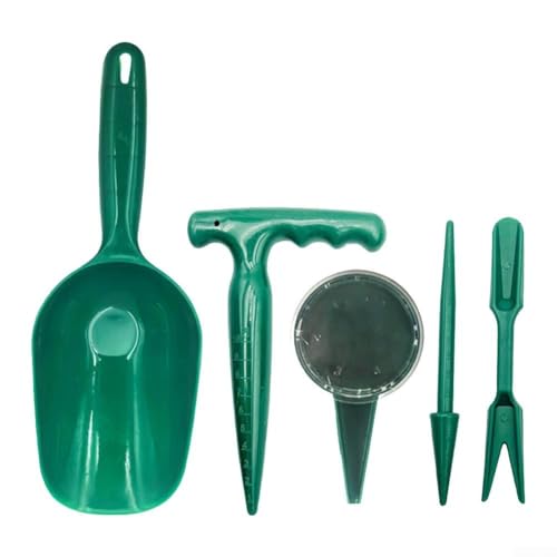 Trapano da giardinaggio portatile in plastica con manico ergonomico per piantare in modo preciso ed efficiente diverse piante ed erbe (kit da giardino)