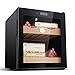 -Cabinet à cigares- Cave à cigares électronique Cave à cigares 200 avec étagères en Bois de cèdre Espagnol Écran LCD à Commande Tactile Double Couche Creuse