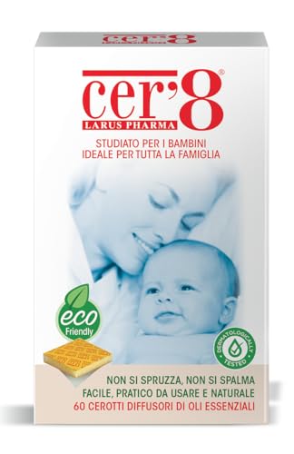 LARUS Pharma Cer'8 Cerotti Diffusori di Oli Essenziali, Confezione Speciale da 60 Pezzi