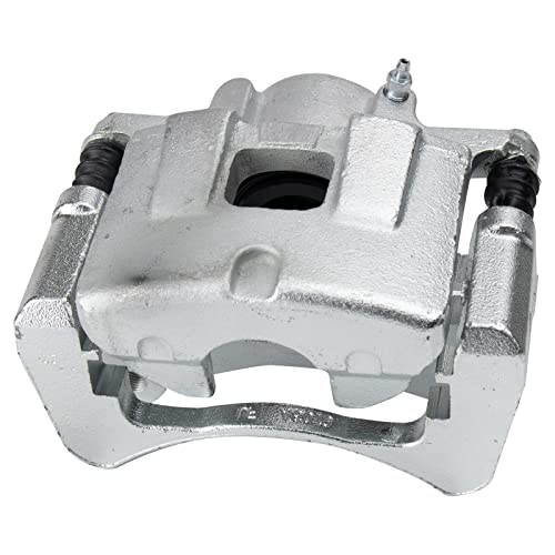 Image of TRQ Front Left Brake Caliper w /Bracket Drivers Side