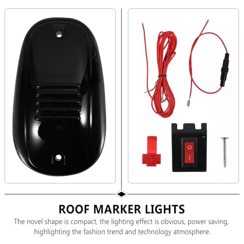 Luz de Posición de Cabina para Camiones en Rutas Nocturnas Juego de 5 Luces Amarillas Antiniebla 7