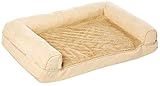FurHaven Pet Dog Bed | Orthopedic Ultra Plush Sofa-Style Couch Pet Bed for Dogs & Cats, Clay, Medium