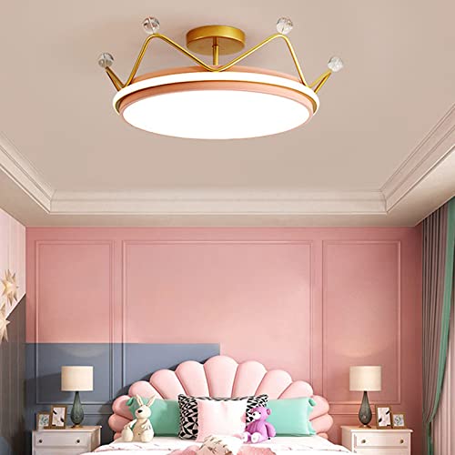 Plafonnier LED pour chambre d'enfant variable protégeant les yeux - Lampe couronne - 4