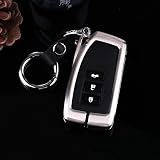 lexus ls 600h For: For Lexus smart keys Für Zinklegierung Auto Schlüsseletui Für Lexus is GS RX ES NX LS RC LX 2 3 4 Tasten Intelligente Fernbedienung Schlüsselanhänger Schlüsselbund Protector Bag-Silver