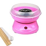 Mini Cotton Candy Machine with Sugar Scoop, Sticks 450W Electric Heating Cotton Candy Machine Maker with Large Splash-Proof Plate