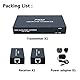 PW-HT226P2（POC） 1X2 Port HDMI Splitter Extender/Verteiler Ultra HD 1080P Ohne Verzögerung 165ft(50m) über CAT5/5e/6/7 Kable Unterstüt