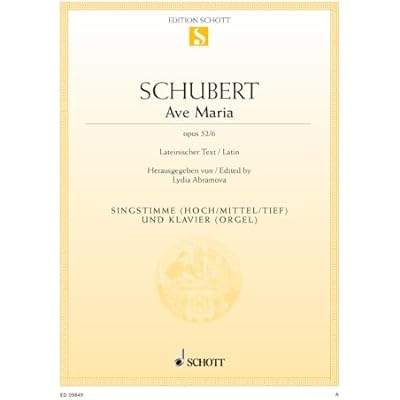 Ave Maria op. 52/6- voice and piano