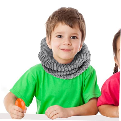 SAFIGLE Men's Winter Scarf Knitted Neck Warmer Comfortable Soft Yarn Light Weight Neckerchief for Both Sides2