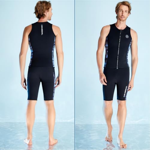 Shorts masculinos de neoprene de 2 mm para surf, natação, snorkeling, mergulho, caiaque, calça curta