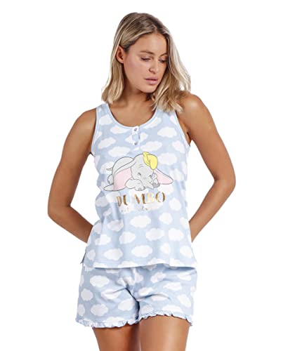 Disney Pijama Sin Mangas Dumbo para Mujer