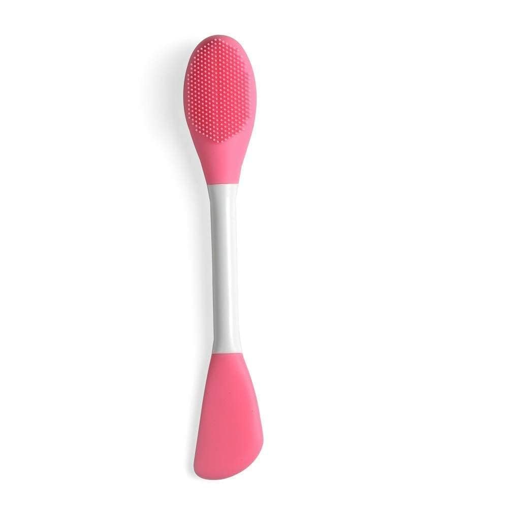 Yogilabel Beauty Silicone Face Mask Applicator Makeup Brush Double-Ended Facial Mask Brush for Mud, Clay, Charcoal Mixed Mask?Soft Makeup Beauty Brush Tools for Apply Cream, Lotion