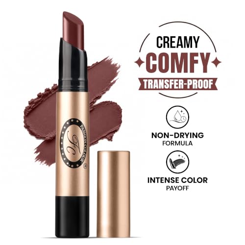 Image of Fashion Colour Supreme Lasting Honey Lip Non Transfer Lipstick 2.6g | Lipstick For Women | Available in 18 Super Creamy Shades | (301-Dark Violet, 2.6g)