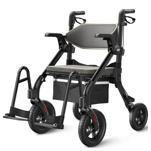 VOCIC 2 in 1 Walker Wheelchair Combo