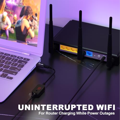 DROK LED Display USB to 12V Adapter - DC Voltage Regulator Adjustable 5V/9V/12V/15V/20V Boost Converter, 3.28FT/1m Step Up Converter with 8 DC Plug and USB Adapter2