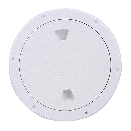 Amarine Made 6" Boat Hatch Deck Plate Boat Round Non Slip Inspection Hatch with Detachable Cover 198mm